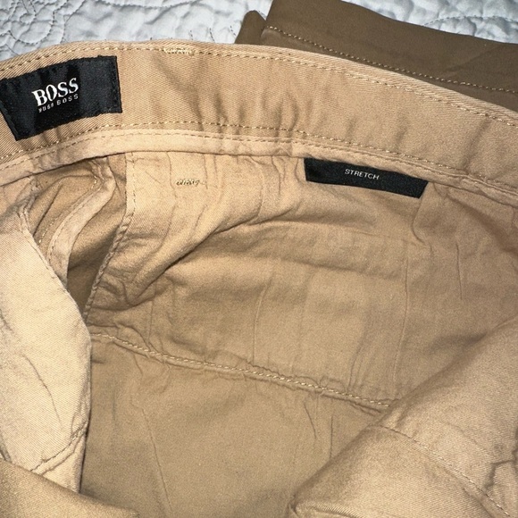 Boss Tan Dress Pants with Reinforced Waistband